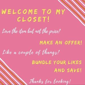 Welcome to my closet!